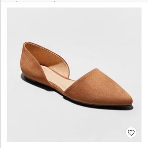 Microsuede Pointed Flats